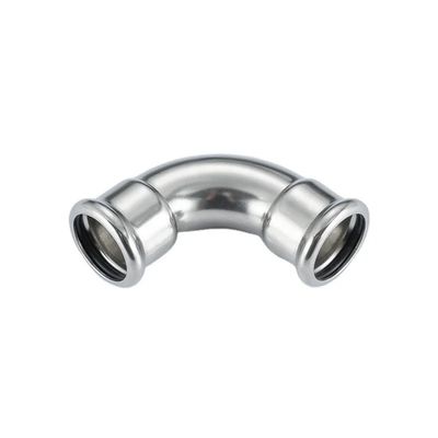 Good price 316L 304L 304 M Perfil de acero inoxidable para el corte de tuberías de prensa 45 grados Codo DVGW W534 en línea